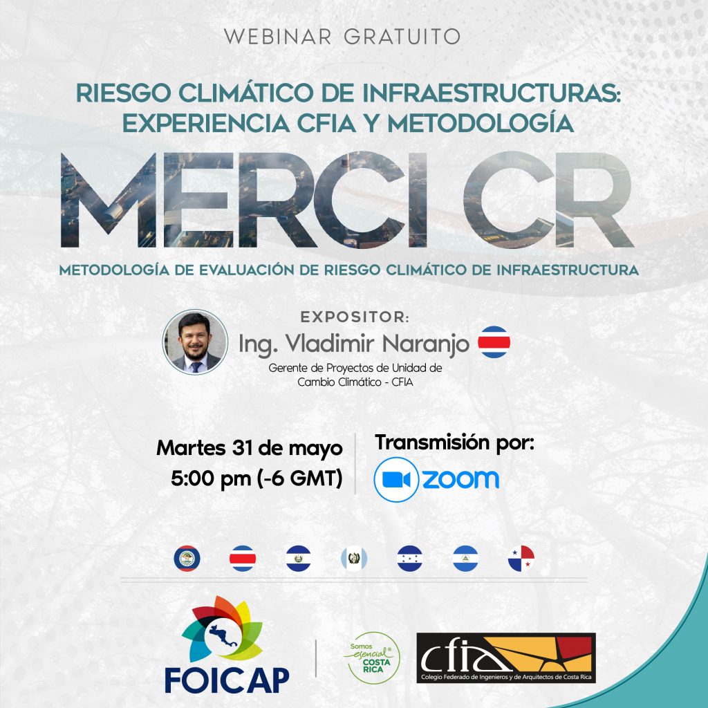 Webinar Gratuito Riesgo Climático de Infraestructura: Experiencia CFIA y Metodología